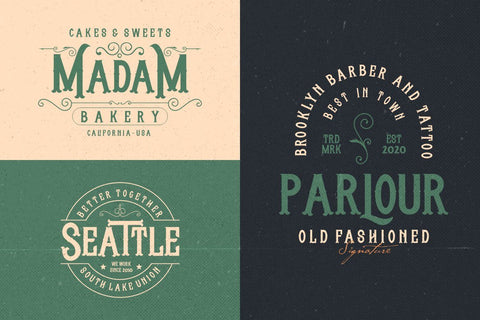 Whisholder Vintage Retro Typeface Font Creatype Studio 