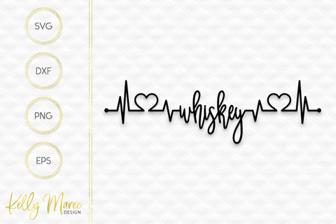 Whiskey Heartbeat Lifeline Kelly Maree Design 