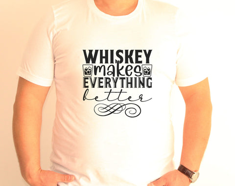 Whiskey Quotes SVG Bundle, 6 Designs, Whiskey Makes Everything Better SVG, Whiskey Is The Answer SVG, Beards And Whiskey Make Me Frisky SVG SVG HappyDesignStudio 