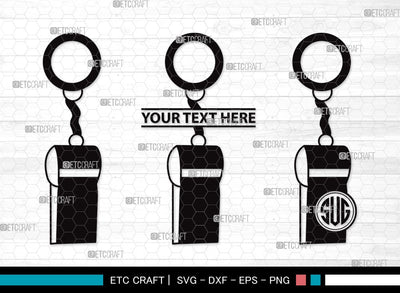 Whistle Monogram SVG | Sport Svg | Sports Whistle Svg | Coach Whistle Svg | Whistle Clipart SVG ETC Craft 