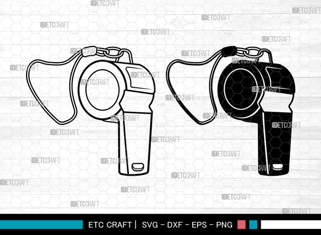 Whistle SVG, Referee Whistle Svg, Sports Whistle Svg, Coach Whistle Svg, Whistle Svg SVG ETC Craft 