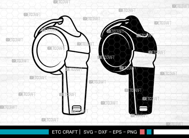 Whistle SVG, Referee Whistle Svg, Sports Whistle Svg, Coach Whistle Svg, Whistle Svg SVG ETC Craft 