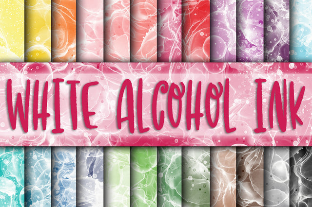 White Alcohol Ink Digital Papers Digital Pattern Old Market 