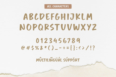 White Almond - Handwritten font Font Timur type 