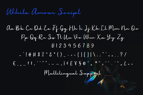 White Amour | Lovely Handwritten Font Duo Font Katario Studio 