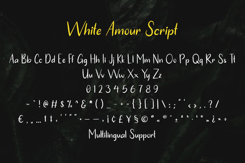 White Amour | Lovely Handwritten Font Duo Font Katario Studio 