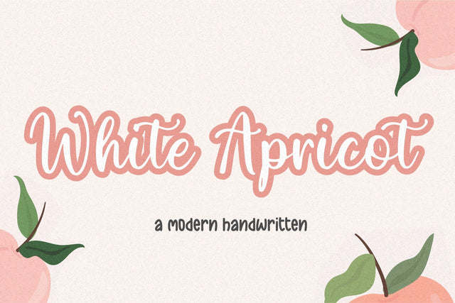 White Apricot Font Font Balpirick 