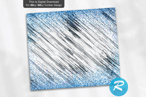 White blue Glitter 20 oz / 30 oz Tumbler PNG Sublimation Regulrcrative 