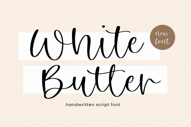 White Butter Font Timur type 