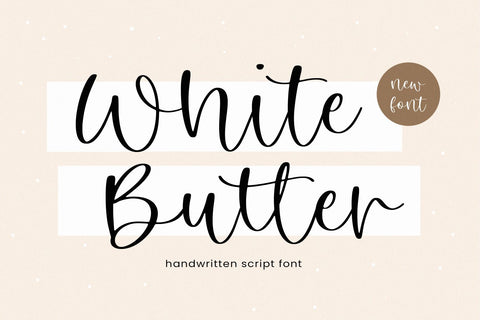 White Butter Font Timur type 
