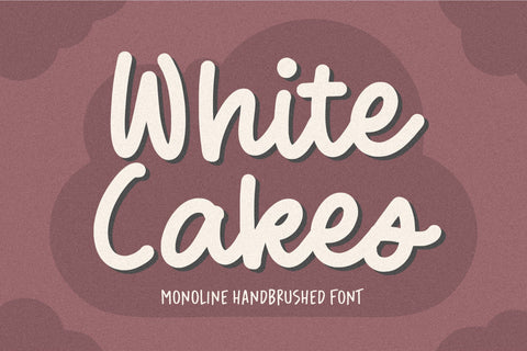 White Cakes Font Font Balpirick 