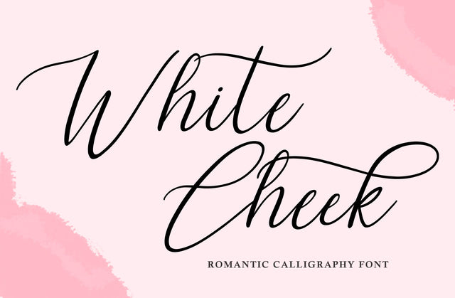 White Cheek Font Yuby 