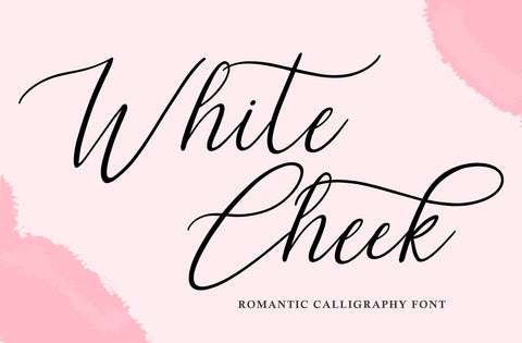 White Cheek Font Yuby 