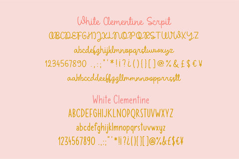 White Clementine Font Sunday Nomad 