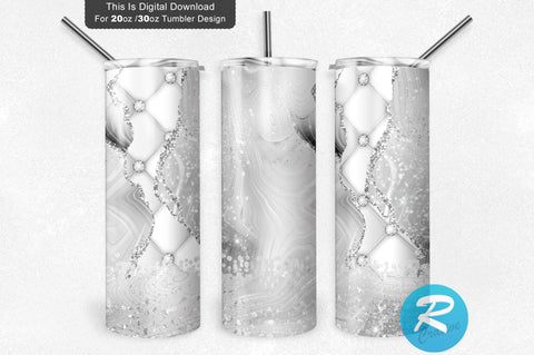 White glitter 20 oz / 30 oz Tumbler PNG Sublimation Regulrcrative 