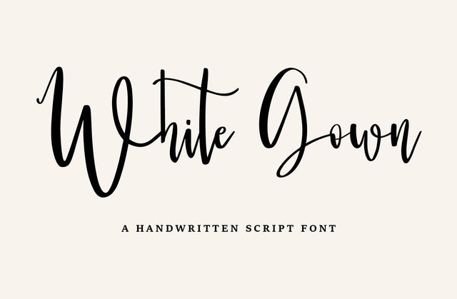 White Gown Font Yuby 