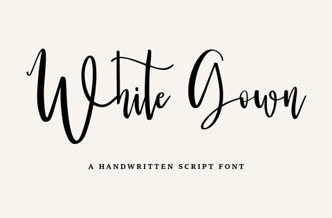 White Gown Font Yuby 