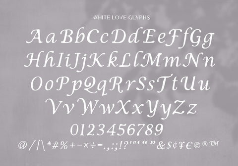 White Love Font BB Digital Arts 