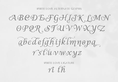 White Love Font BB Digital Arts 