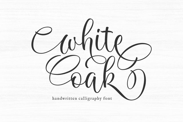 White Oak - Farmhouse Script Font Font KA Designs 