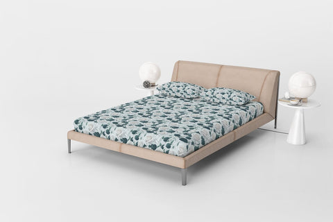 White Rose Digital Paper Seamless Floral Pattern Digital Pattern artnoy 