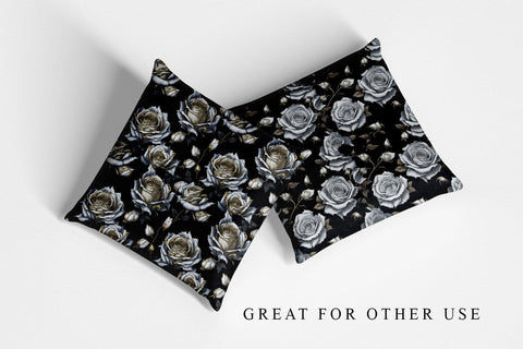 White Rose Gold Digital Paper & Seamless Pattern Digital Pattern artnoy 