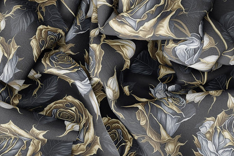 White Rose Gold Digital Paper & Seamless Pattern Digital Pattern artnoy 