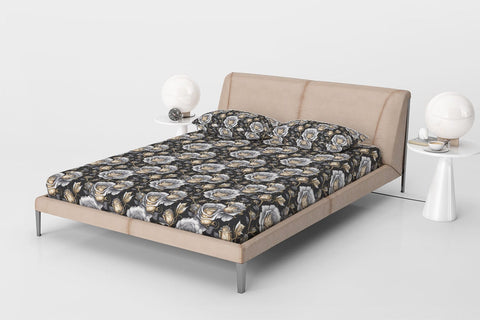 White Rose Gold Digital Paper & Seamless Pattern Digital Pattern artnoy 