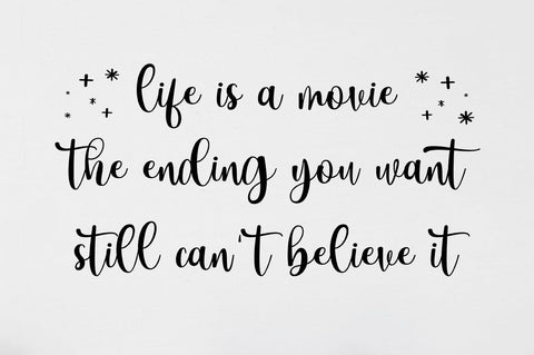 White Sparkle Font Rotterlab studio 