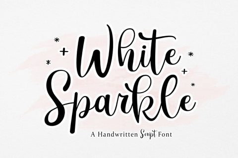 White Sparkle Font Rotterlab studio 