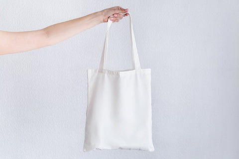 White tote bag mockup, template, beach bag mock up Mock Up Photo studiomay 