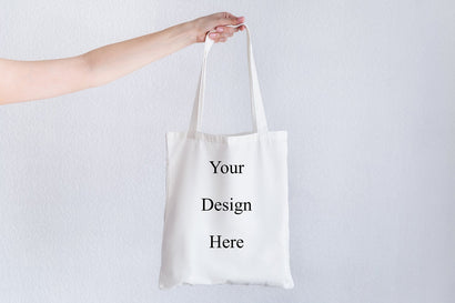 White tote bag mockup, template, beach bag mock up Mock Up Photo studiomay 