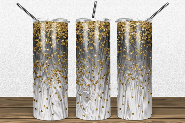 White Wood 2oz Skinny Tumbler Sublimation Pattern Sublimation Marlene Campos 