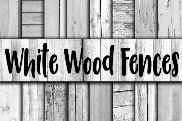 White Wood Fence Textures Digital Paper Sublimation Old Market 