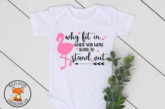 Why Fit In When You Were Born To Stand Out SVG PNG DXF Files SVG RedFoxDesignsUS 