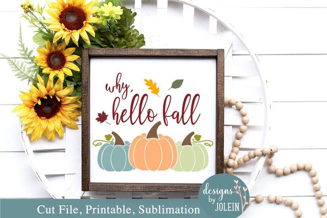 Why hello fall SVG Designs by Jolein 