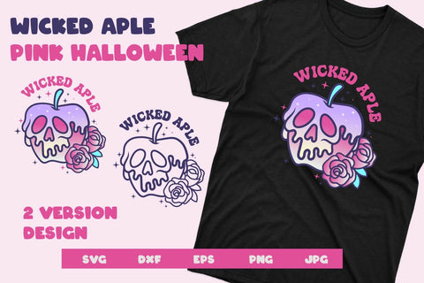 Wicked Aple, Pink Halloween svg and sublimation SVG dadan_pm 