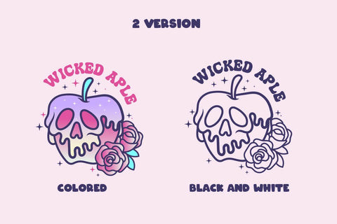 Wicked Aple, Pink Halloween svg and sublimation SVG dadan_pm 