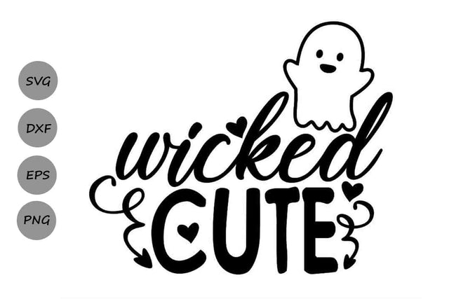 Wicked Cute| Kids Halloween SVG Cutting Files. SVG CosmosFineArt 