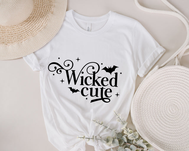 Wicked Cute svg, Funny Halloween Svg, Halloween onesie svg, Toddler Halloween Shirt Svg, Kids Halloween Shirt Svg, Halloween Baby SVG Fauz 