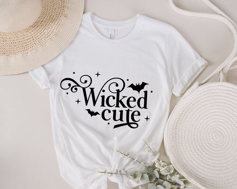 Wicked Cute svg, Funny Halloween Svg, Halloween onesie svg, Toddler Halloween Shirt Svg, Kids Halloween Shirt Svg, Halloween Baby SVG Fauz 