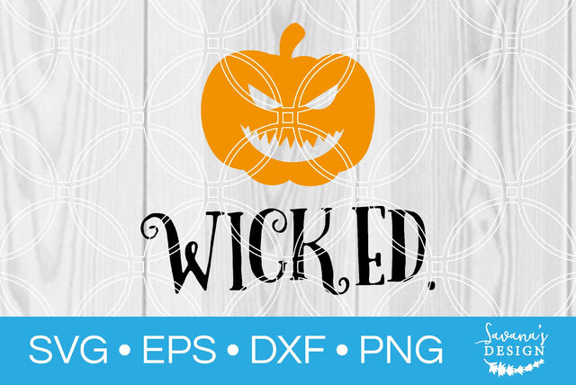 Wicked Jack-O-Lantern SVG SavanasDesign 