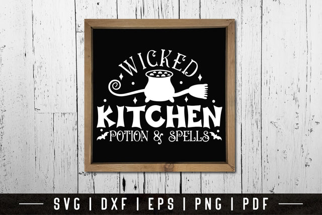 Wicked Kitchen - Halloween Kitchen Sign SVG SVG CraftLabSVG 