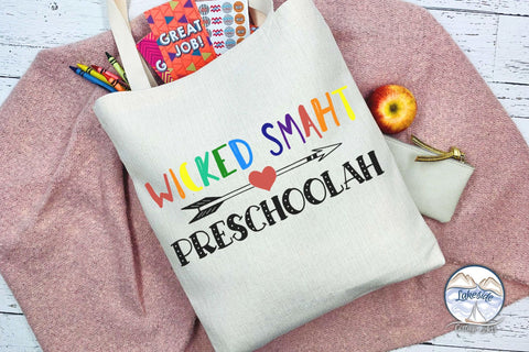 Wicked Smaht Preschoolah SVG Lakeside Cottage Arts 