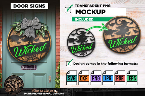 Wicked Witch | Halloween SVG Sign SVG The Vintage Signs Shop 