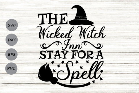 Wicked Witch Inn| Halloween SVG Cutting Files SVG CosmosFineArt 