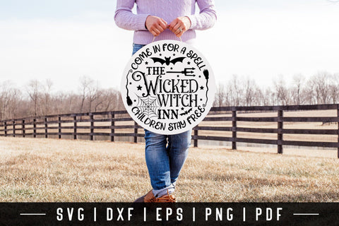 Wicked Witch Inn SVG, Halloween Sign SVG SVG CraftLabSVG 
