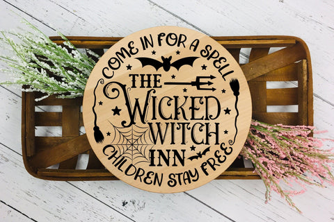 Wicked Witch Inn SVG, Halloween Sign SVG SVG CraftLabSVG 