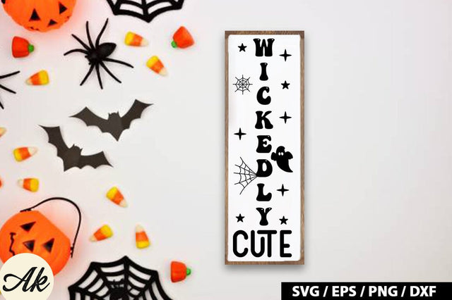 Wickedly cute Porch Sign SVG SVG akazaddesign 