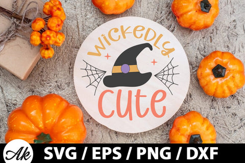 Wickedly Cute Round Sign SVG SVG akazaddesign 